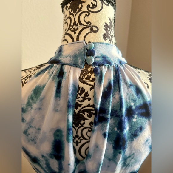 INC INTERNATIONAL CONCEPTS Tie Dye Halter Maxi Dress - Picture 6 of 8